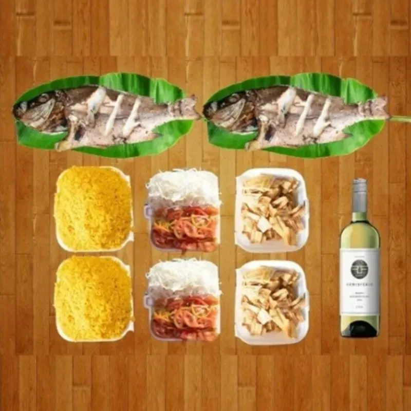 Combo de (Pargo o Cubera) asado para 7 personas