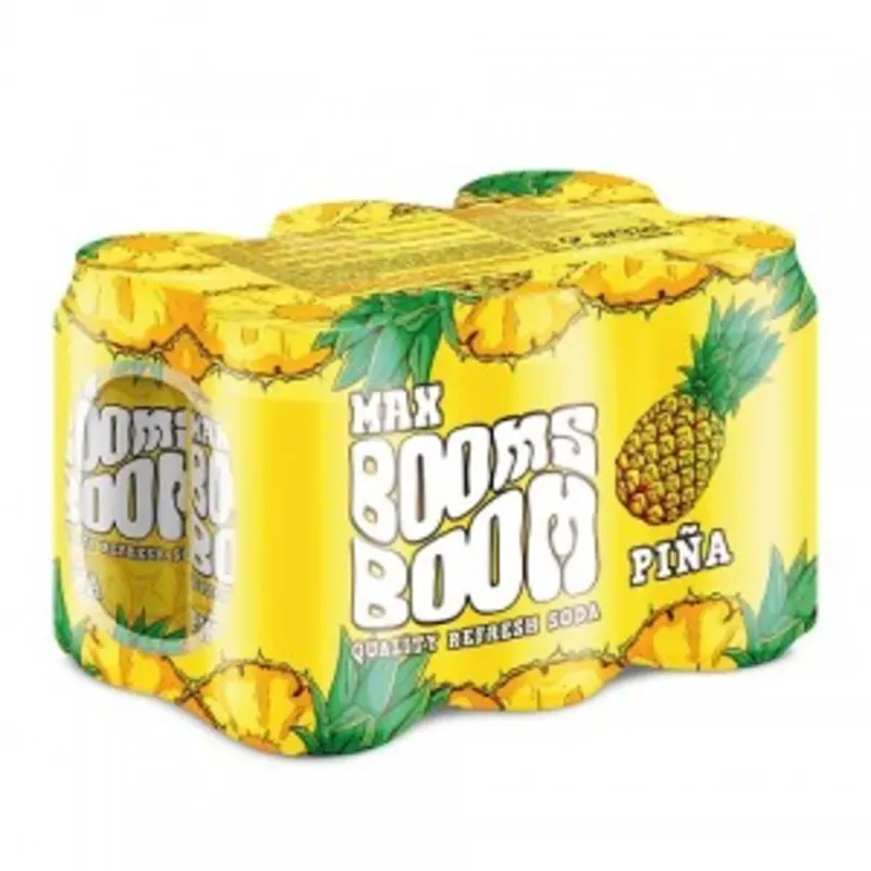 Refresco Max Booms Piña 6pack