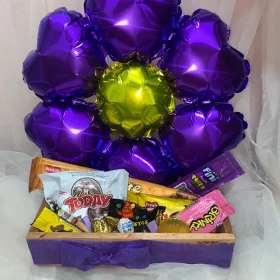 Caja de madera con candy