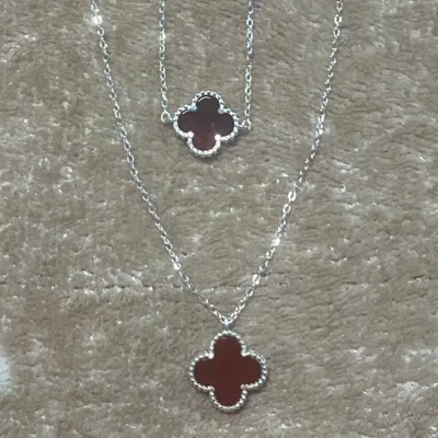 Conjunto de Pulsera + Cadena Van Cleef Plata de Ley S925