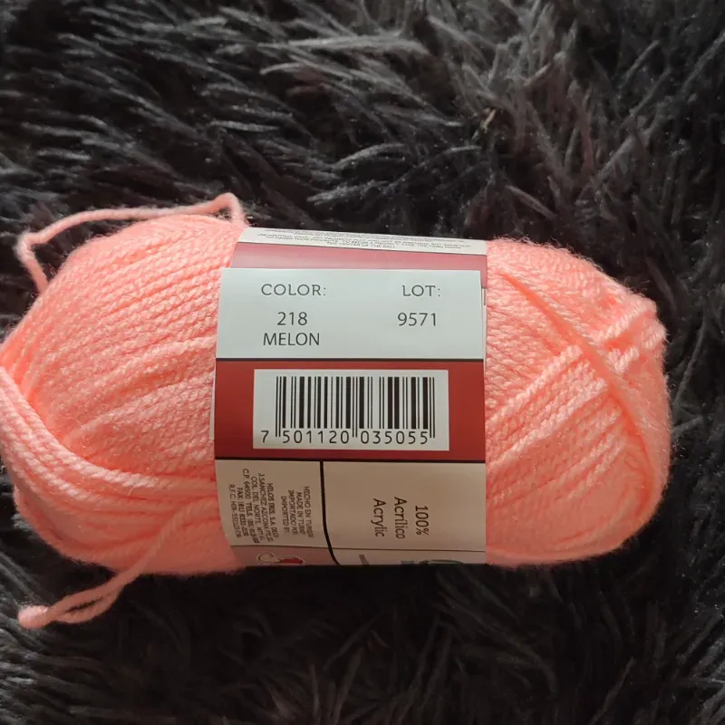 Estambre color melón