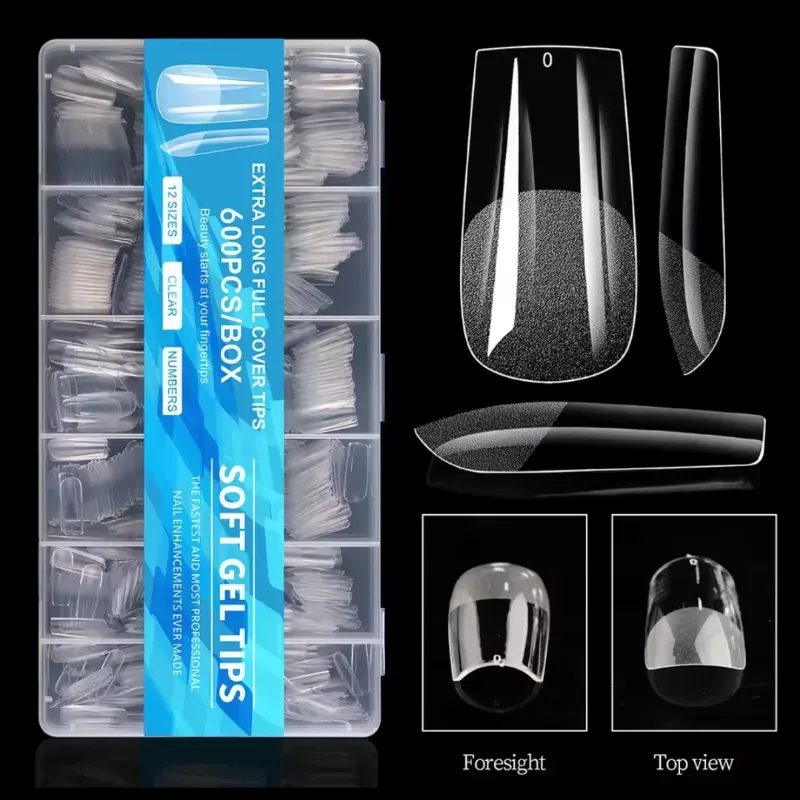 UÑAS SOFT GEL COFFIN (600)