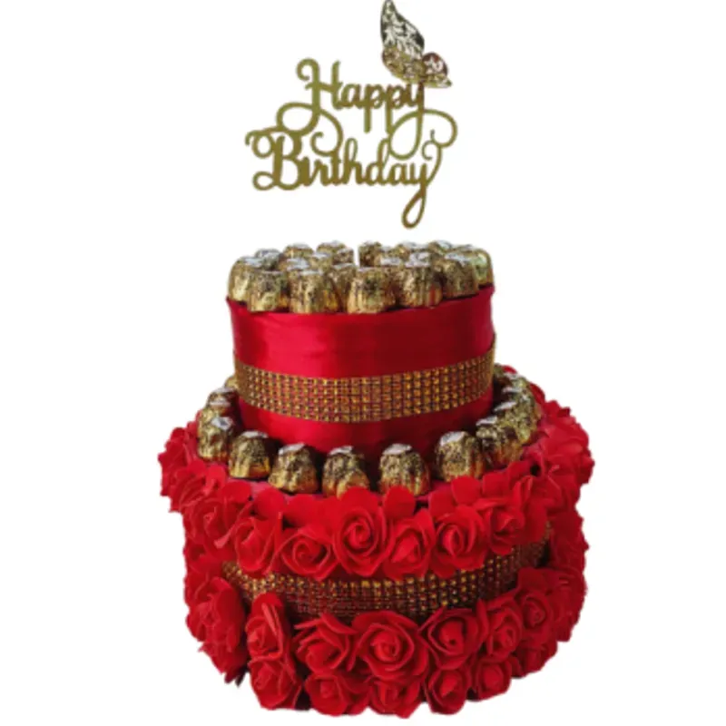 Luxury BomBom Cake Rojo