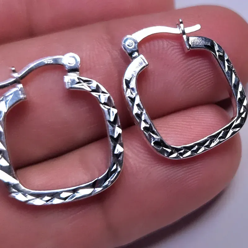 Argollas de plata 925 #16