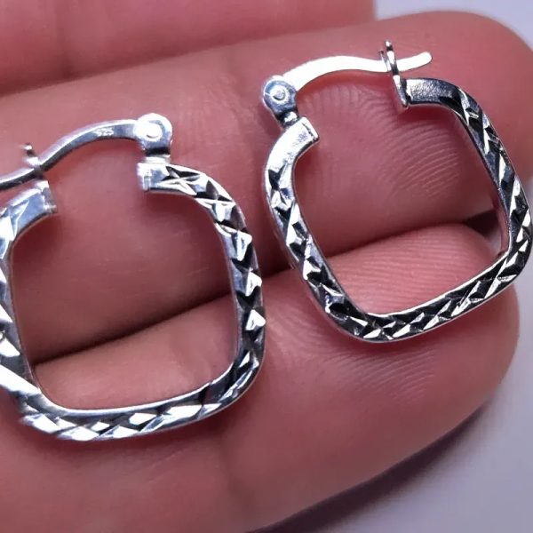Argollas de plata 925 #16