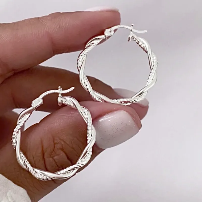 Argollas originales trenzadas