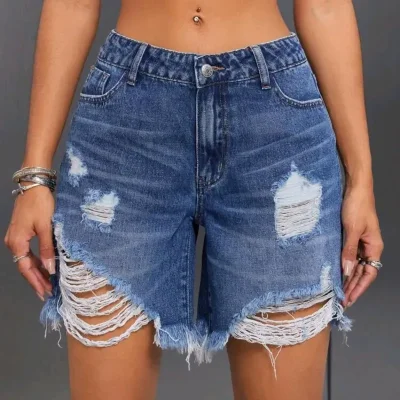  Bermuda mezclilla— Azul