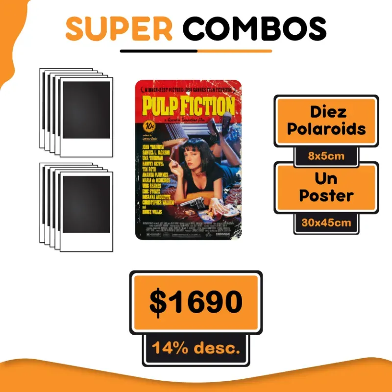 10 Polaroids + 1 Poster XL Personalizado