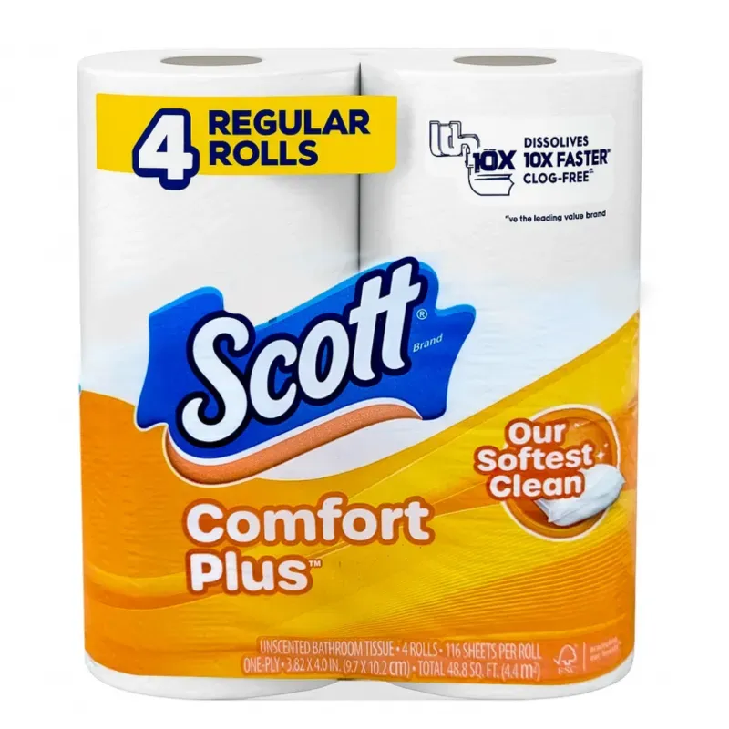 Papel Sanitario SCOTT (4 rollos)