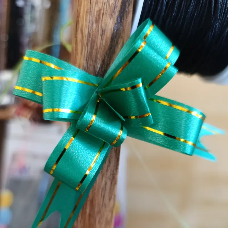 Lazo mágico o moño pequeño  color verde 