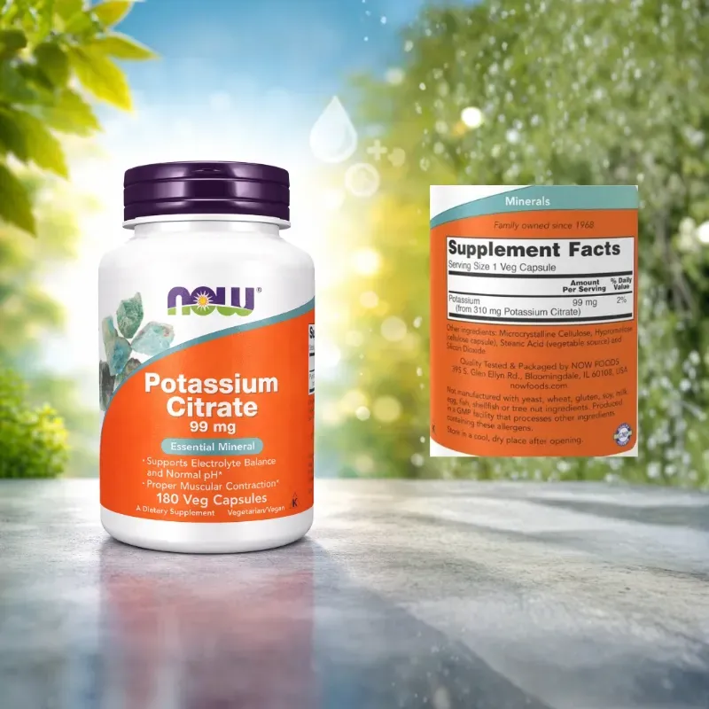 Citrato de potasio NOW