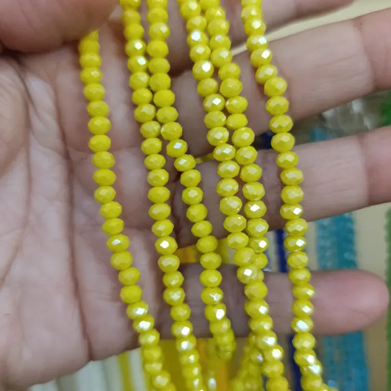 Cristal amarillo tornasol de 4 mm