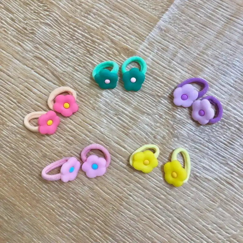 Set de 5 pares de felpas con flores