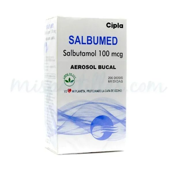 SALBUTAMOL EN ESPREY  100MCG ,,,200 DOSIS (VENCE 3-27)