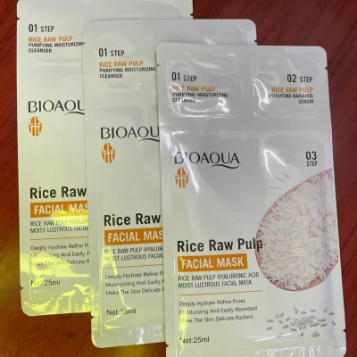 Mascarillas faciales de arroz 