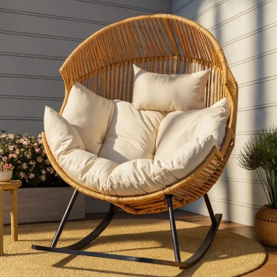 Mecedora mimbre — Colección Natural