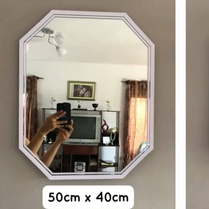 Espejo hexagonal de 50cmx40cm