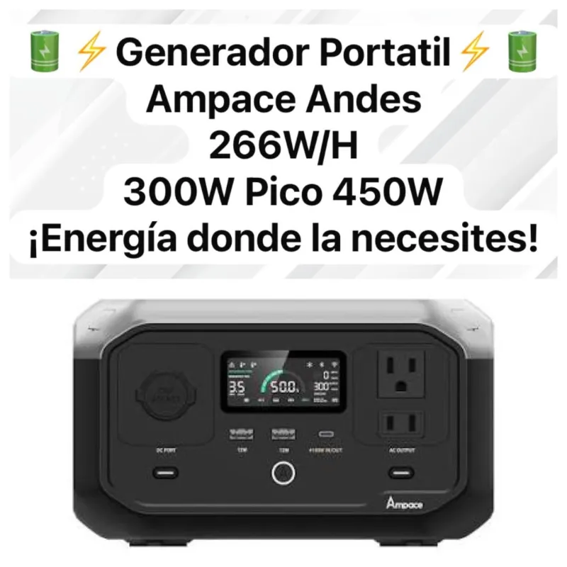 ESTACIÓN DE ENERGÍA AMPACE ANDES 300 PRO