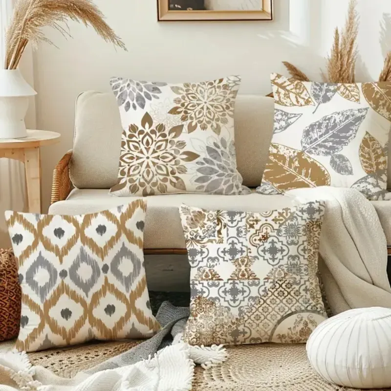 Cojines en colores crudos