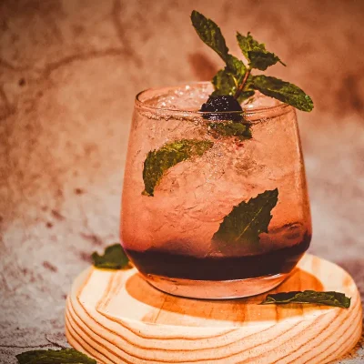 Blackberry Gin Fizz