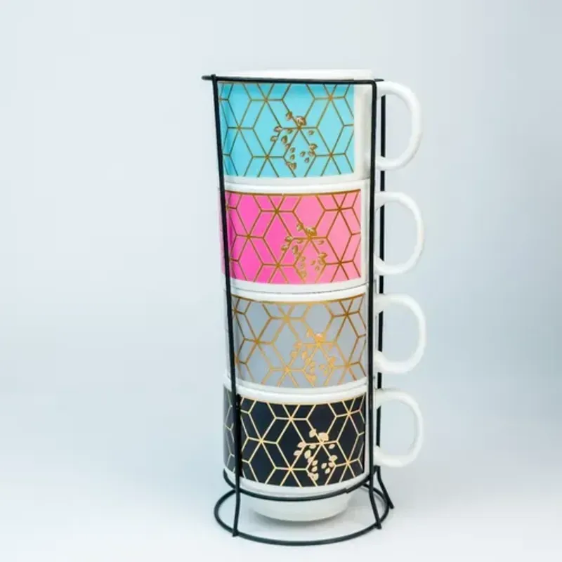 Taza de porcelana con base (nueva)