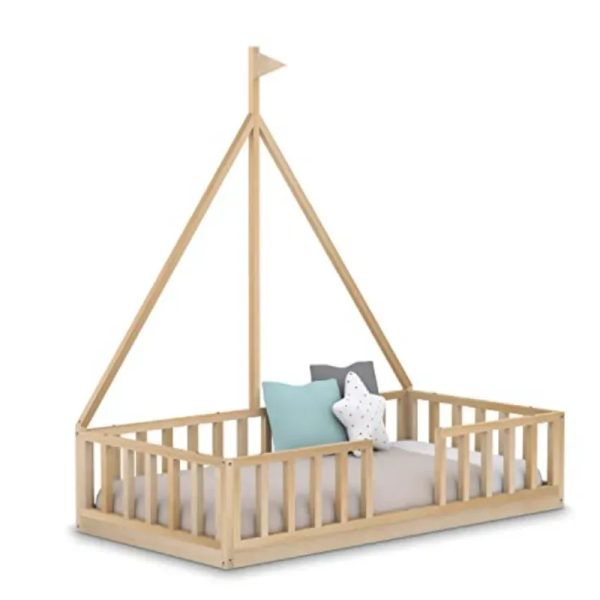 Camita infantil Montessori modelo barco