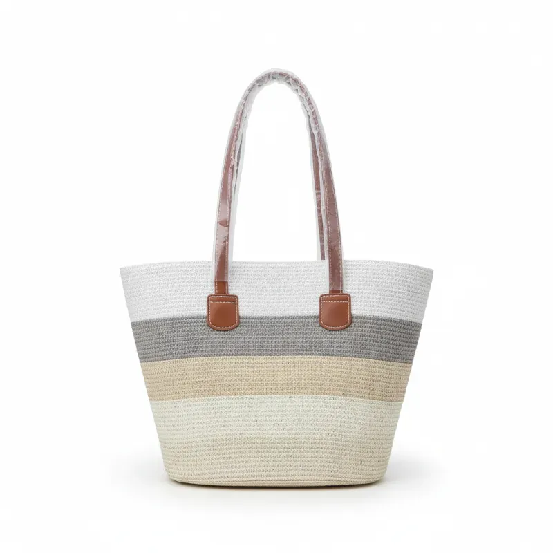 Bolso de paja lineas