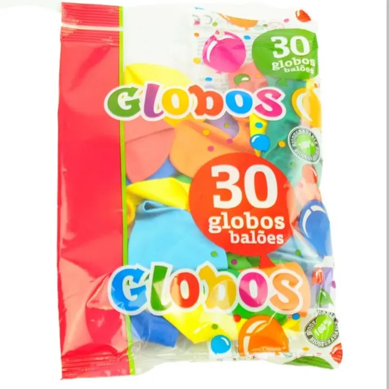 ‼️Paquete de 30 globos surtidos de 9"‼️