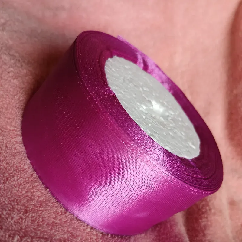 Cinta de satín 4 cm morado