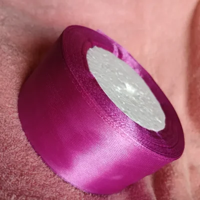 Cinta de satín 4 cm morado