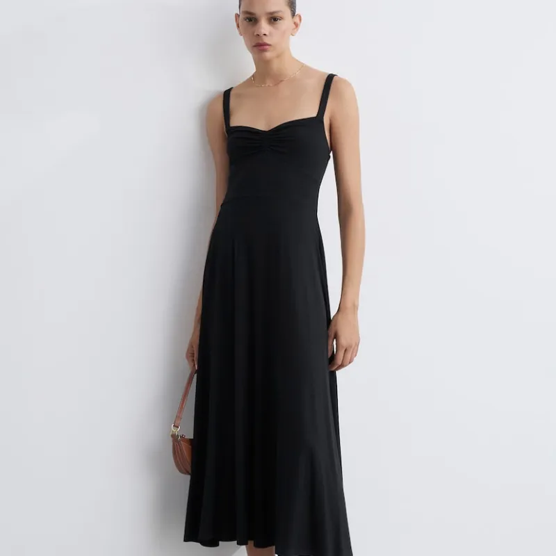 Vestido evasé tirantes