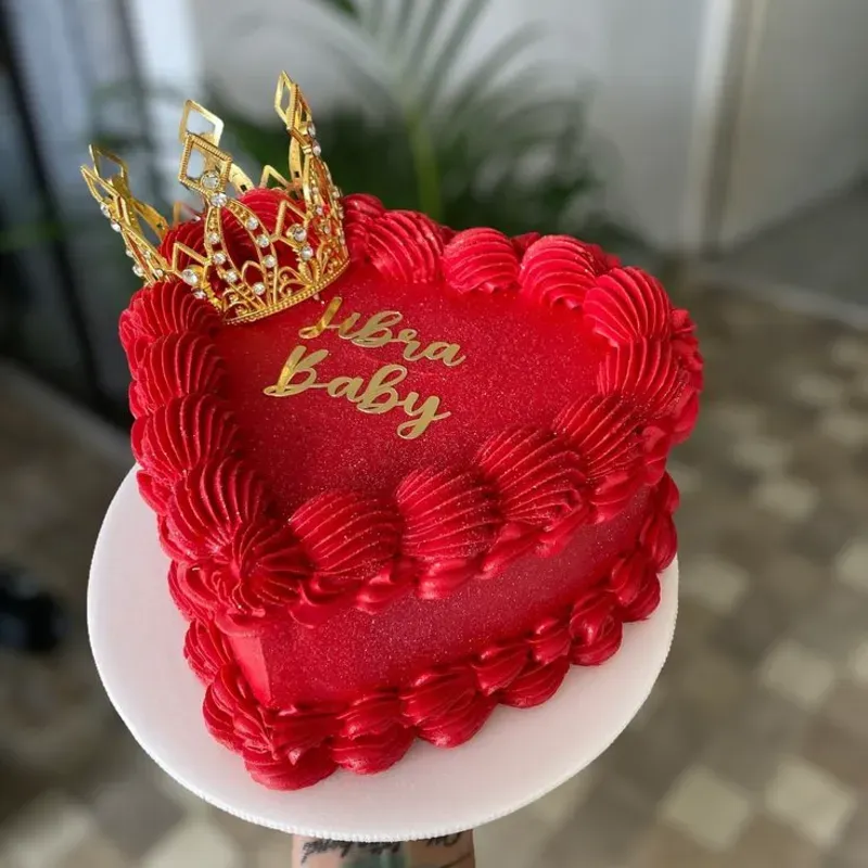 Kake Doble altura en forma de corazon