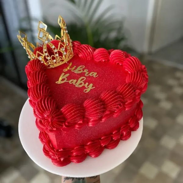Kake Doble altura en forma de corazon