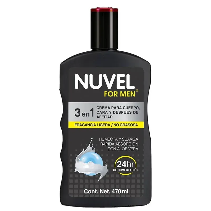 Crema corporal Nuvel for men 3en1