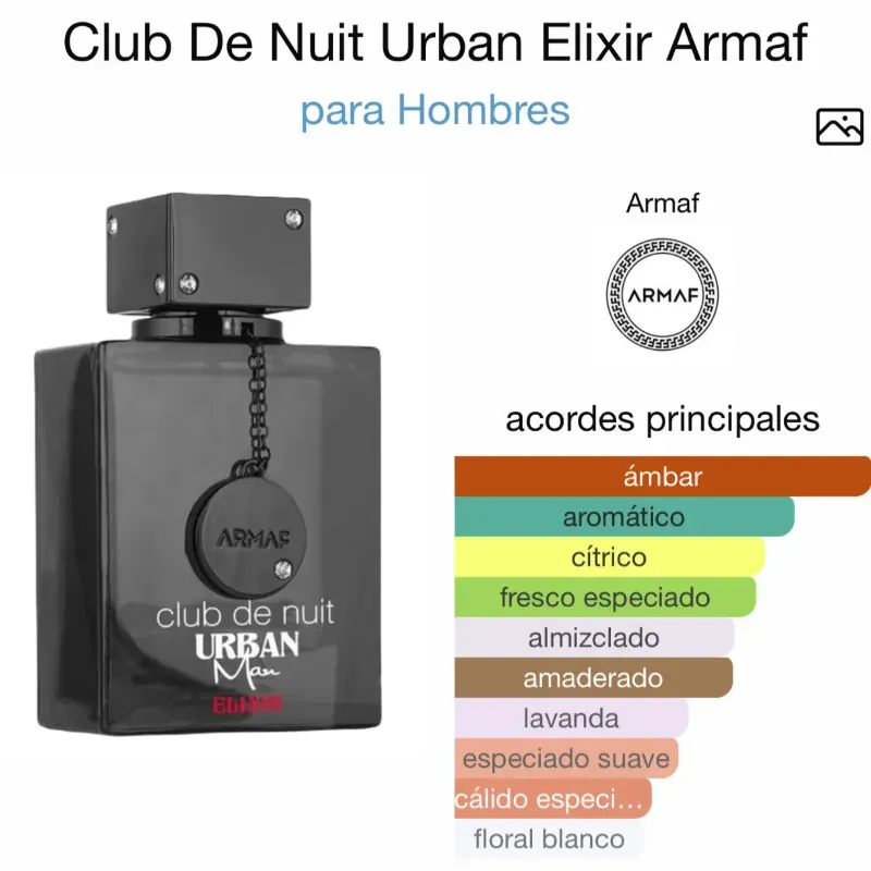 Club de Nuit urban man Elixir. 3.4 Oz eau de Parfum