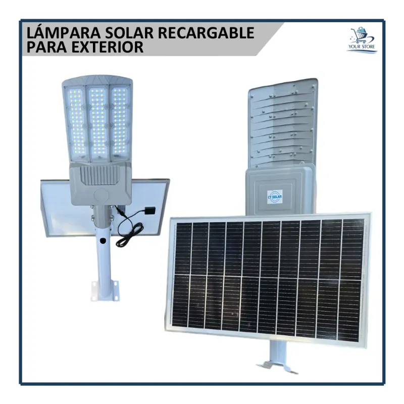 Lámpara Solar Recargable para Exteriores