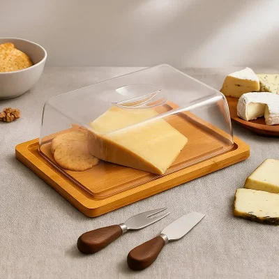 Tabla de bambú con tapa