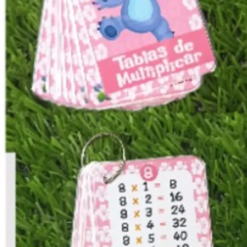 ✨ Tablas de multiplicar estilo llavero