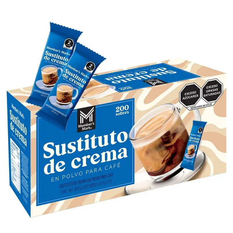 Caja de coffee mate sustituto de crema