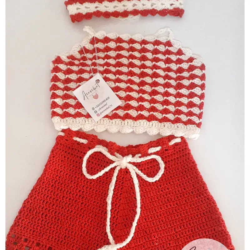 Conjunto short y crop top