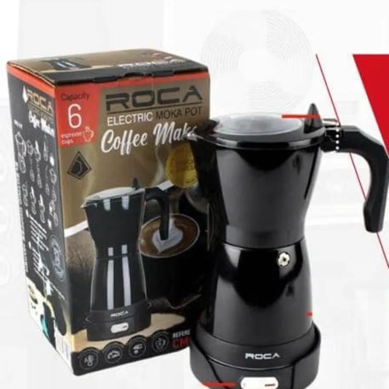 Cafetera eléctrica de 6 tazas con reducido de 3 tazas