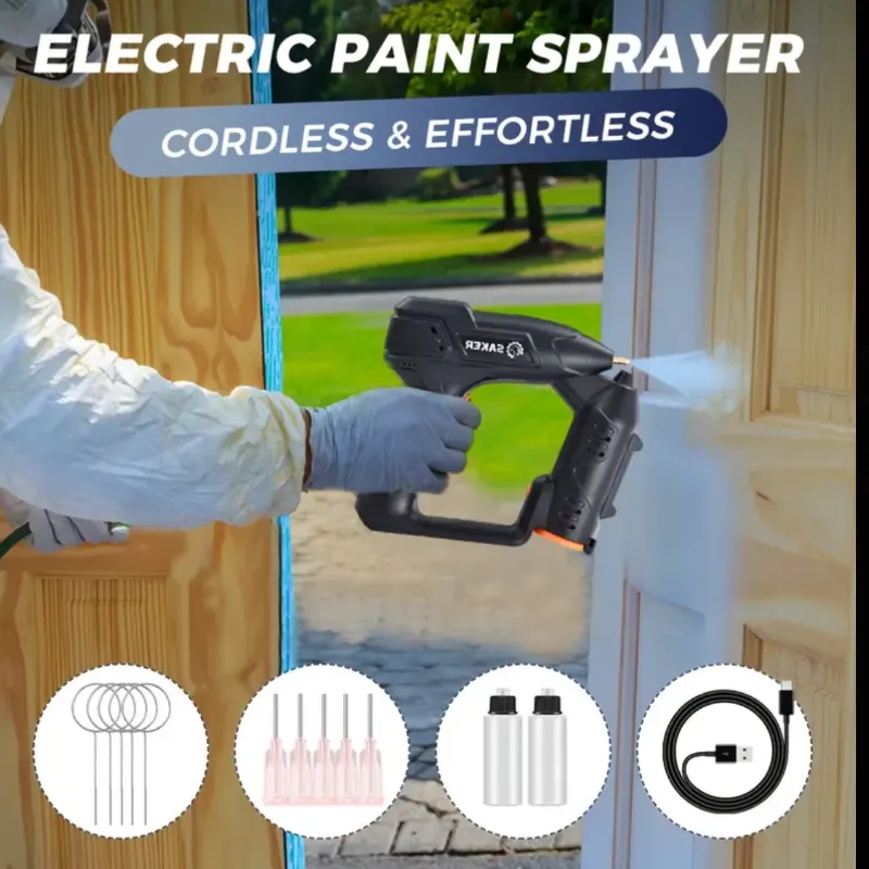 Juego de Pistola Pulverizadora Eléctrica Inalámbrica