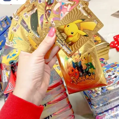 Cartas de POKÉMON IMPORTADAS DORADAS PVC