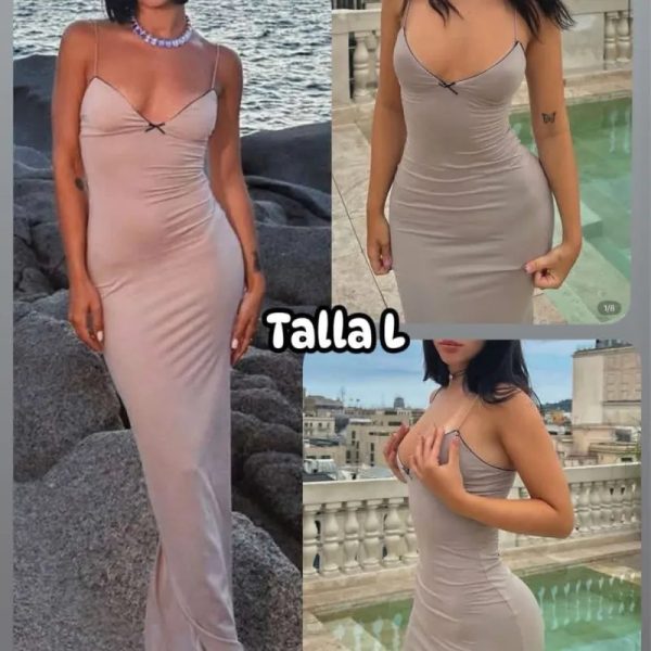 Vestido beige