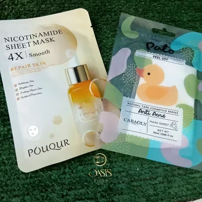 Mascarillas faciales nicotinamide y anti acné