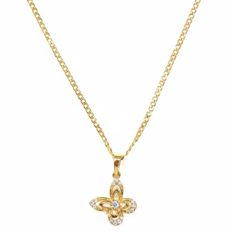 Cadena con dije de mariposa