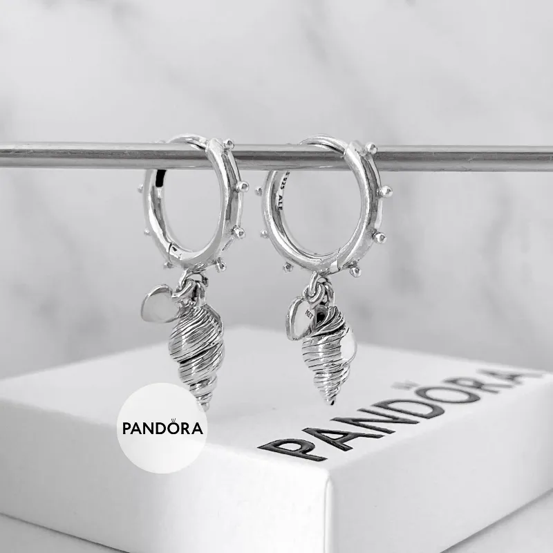 Argollas con colgantes Pandora