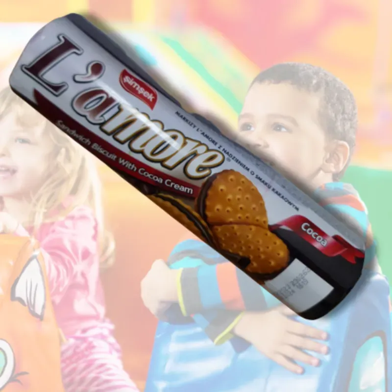 Galletas L'Amore Rellenas con Crema de Vainilla - 150 gramos *Crujientes y Exquisitas.