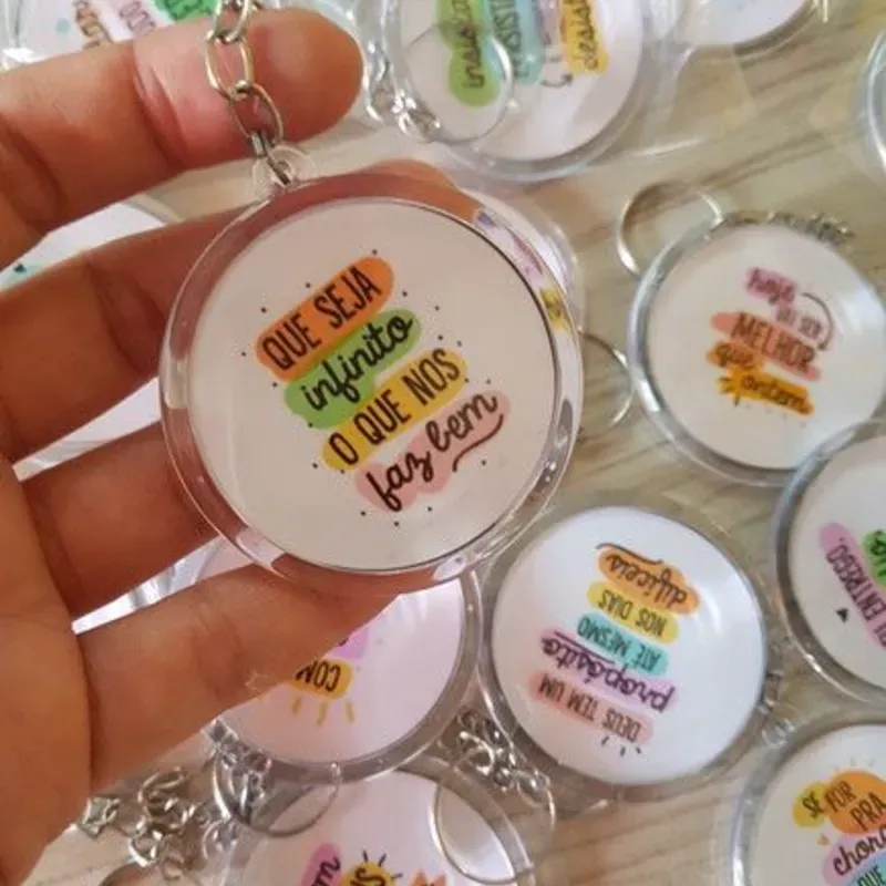 Llavero en forma de círculo.