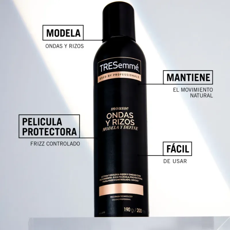 Espuma fijadora Rizos y Ondas TresSemme